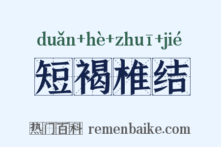 短褐椎结是什么意思的图片